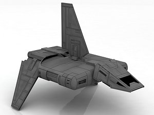 3D imperial shuttle