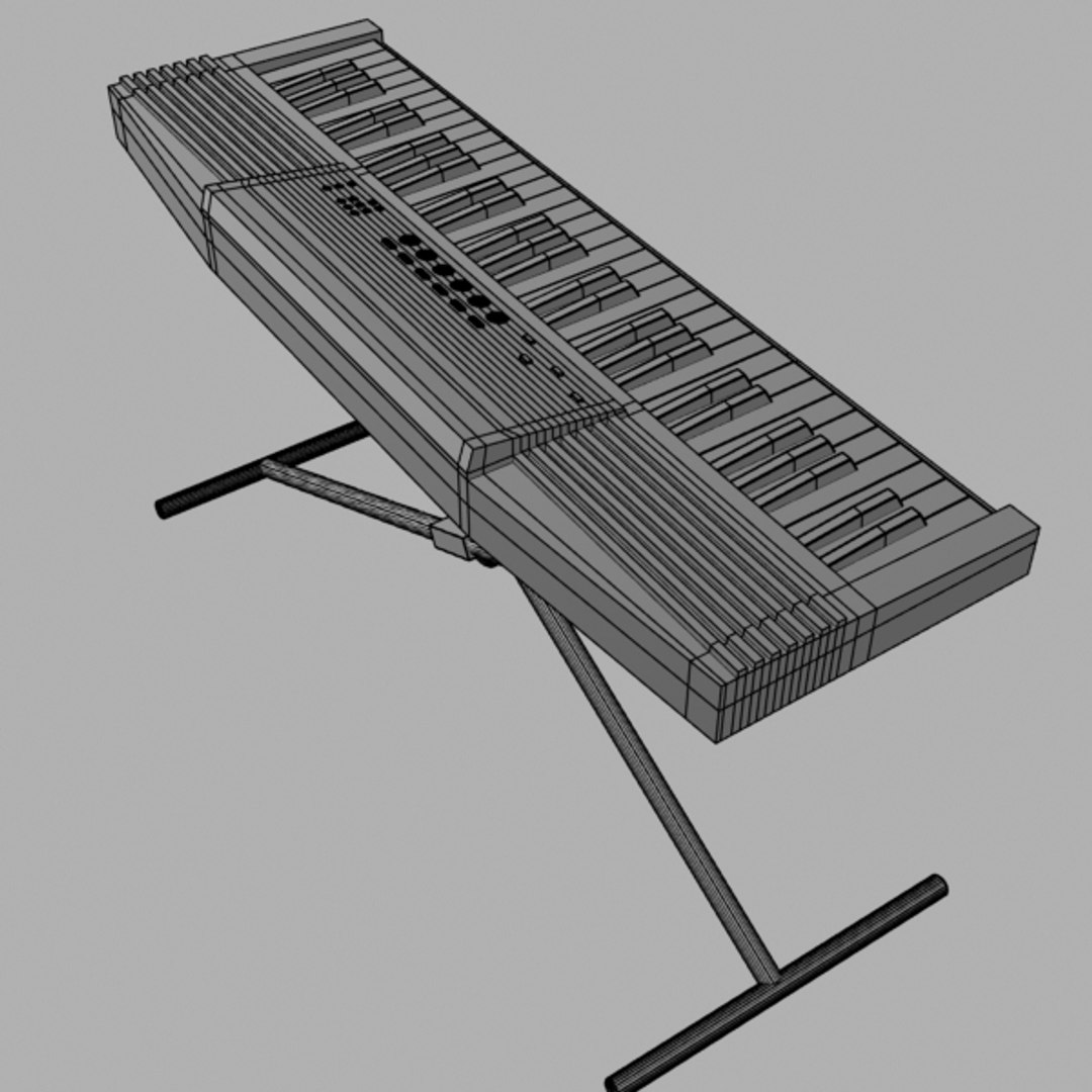 Keyboard Organ 3d Model