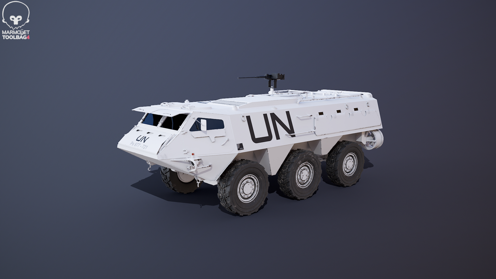 Patria XA-185 6x6 APC Pasi United Nations 3D model https://p.turbosquid.com/ts-thumb/3H/xX8q7s/2z/greenun_turn__/png/1773853436/1920x1080/turn_fit_q99/028a30f7150a57d9c0c8330dad096618b9dc3693/greenun_turn__-1.jpg