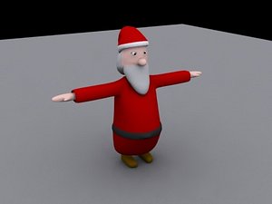 santa claus 3d model