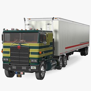 Marmon Truck With Semi Trailer Rigged