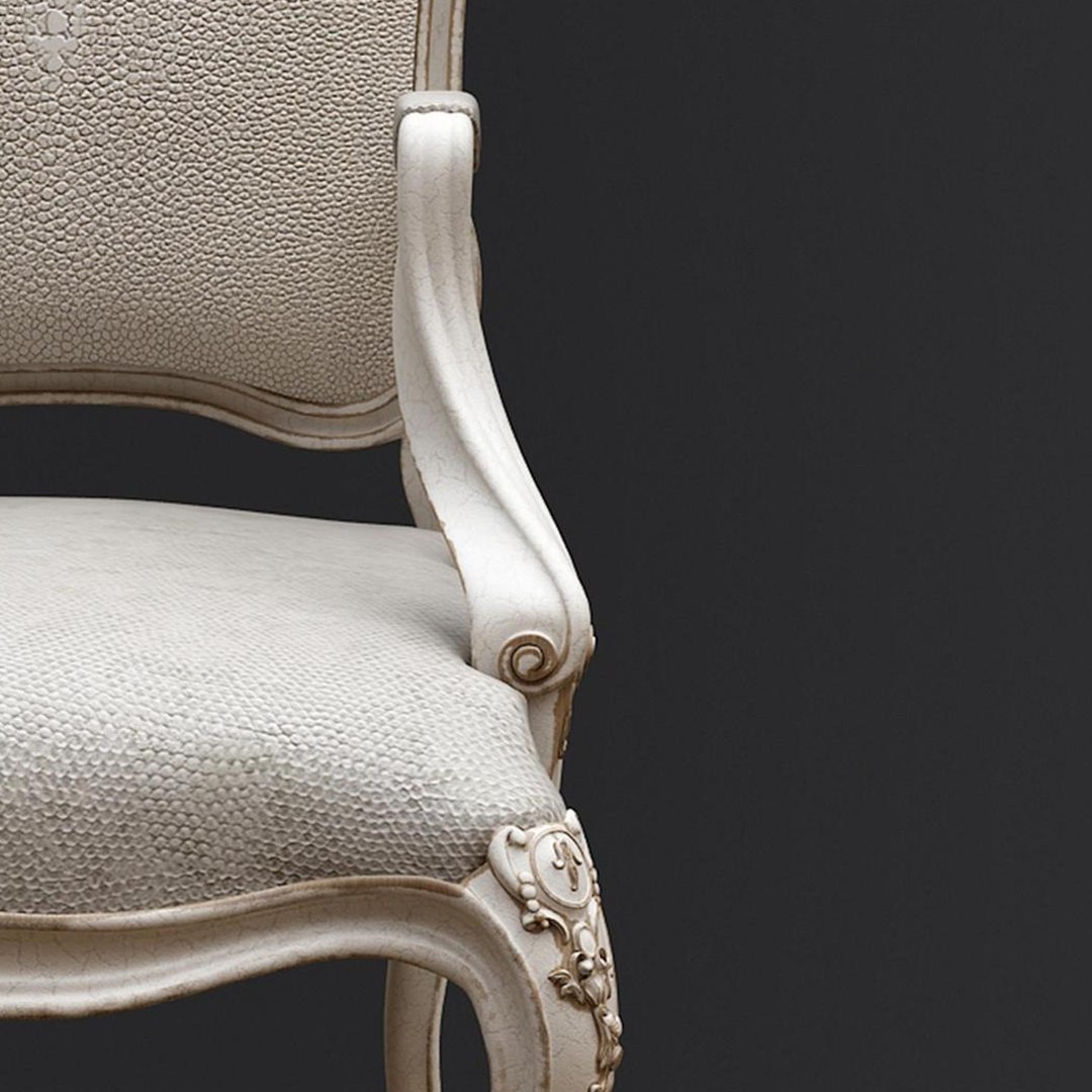 3D vintage European chair model TurboSquid 2121259