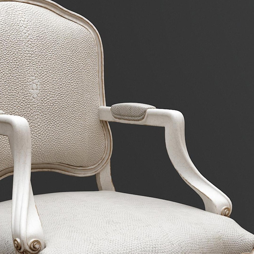 3D vintage European chair model TurboSquid 2121259
