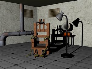 electric chair 3d max