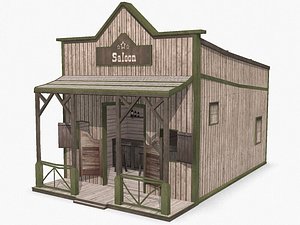 3ds max western saloon