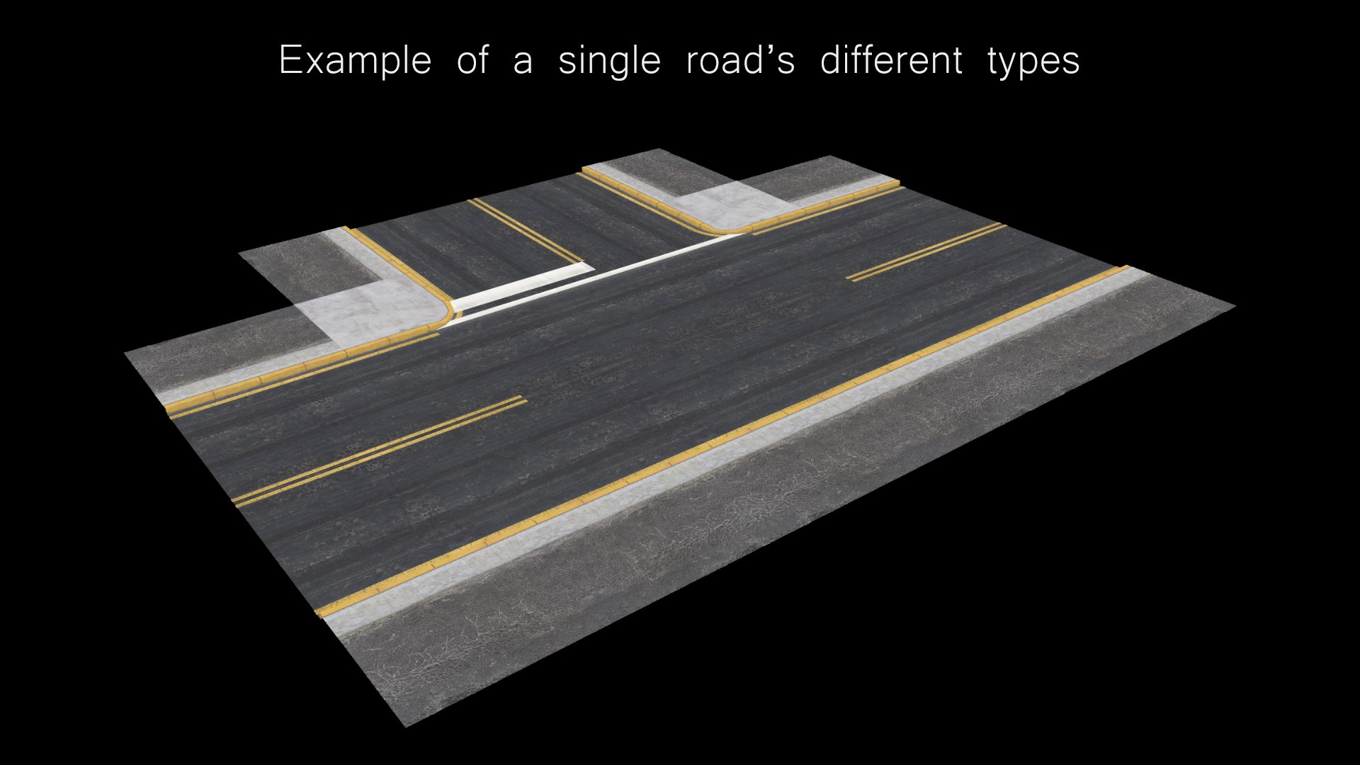 3D Roads Pack Low Poly 3D Model - TurboSquid 1827266