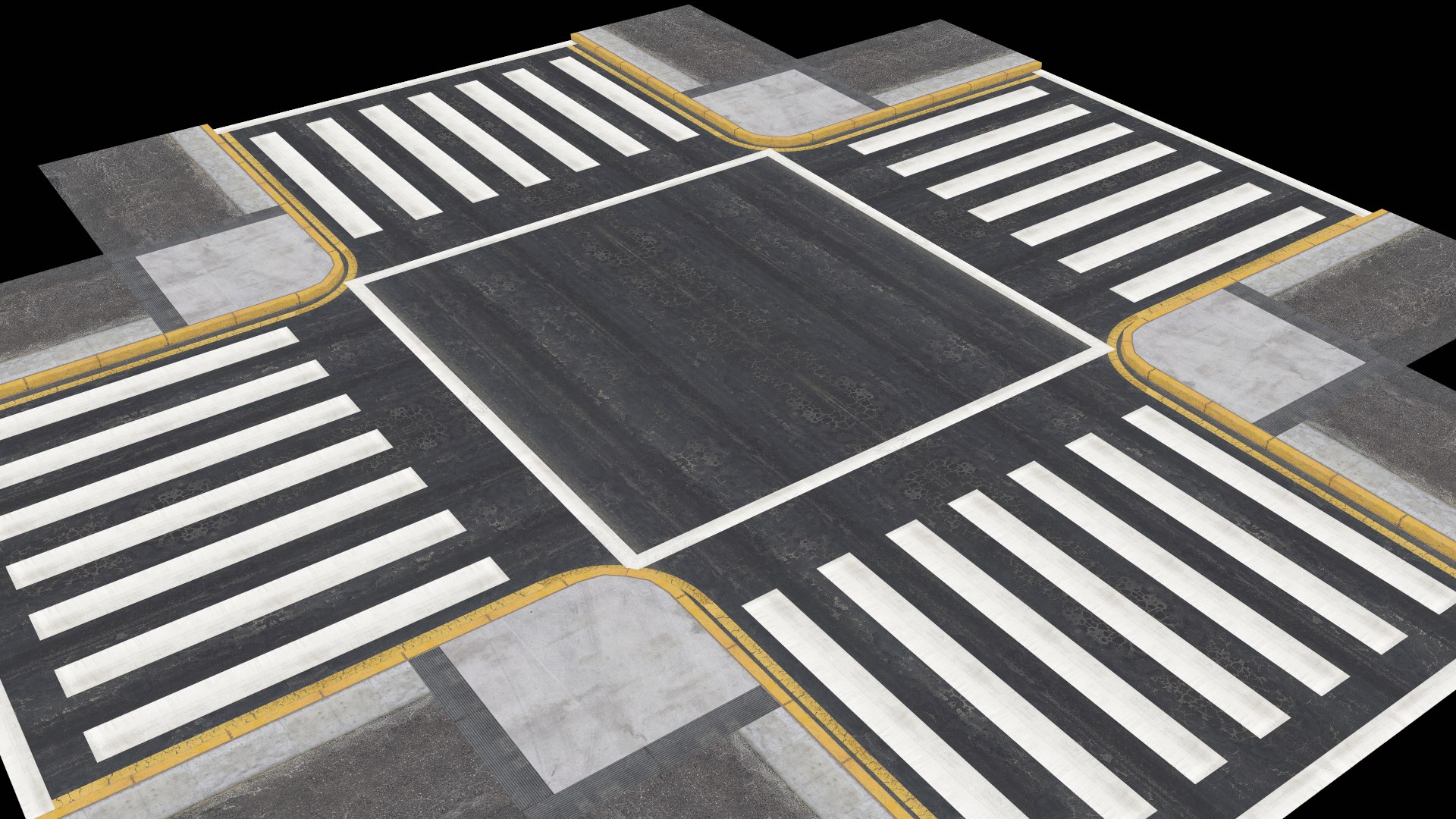 3D Roads Pack Low Poly 3D Model - TurboSquid 1827266