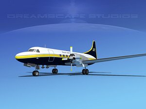 3d propellers convair cv-580 transport
