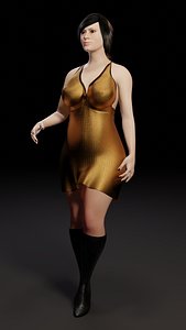 human girl 3D model