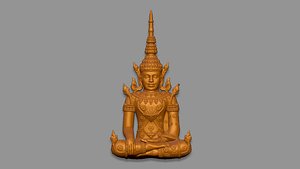 3D model Asian Buddha Seametrey Angkor