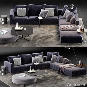 minotti andersen sofa 5 3D model