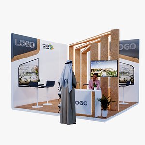 Modern Corner Booth Design 4x4