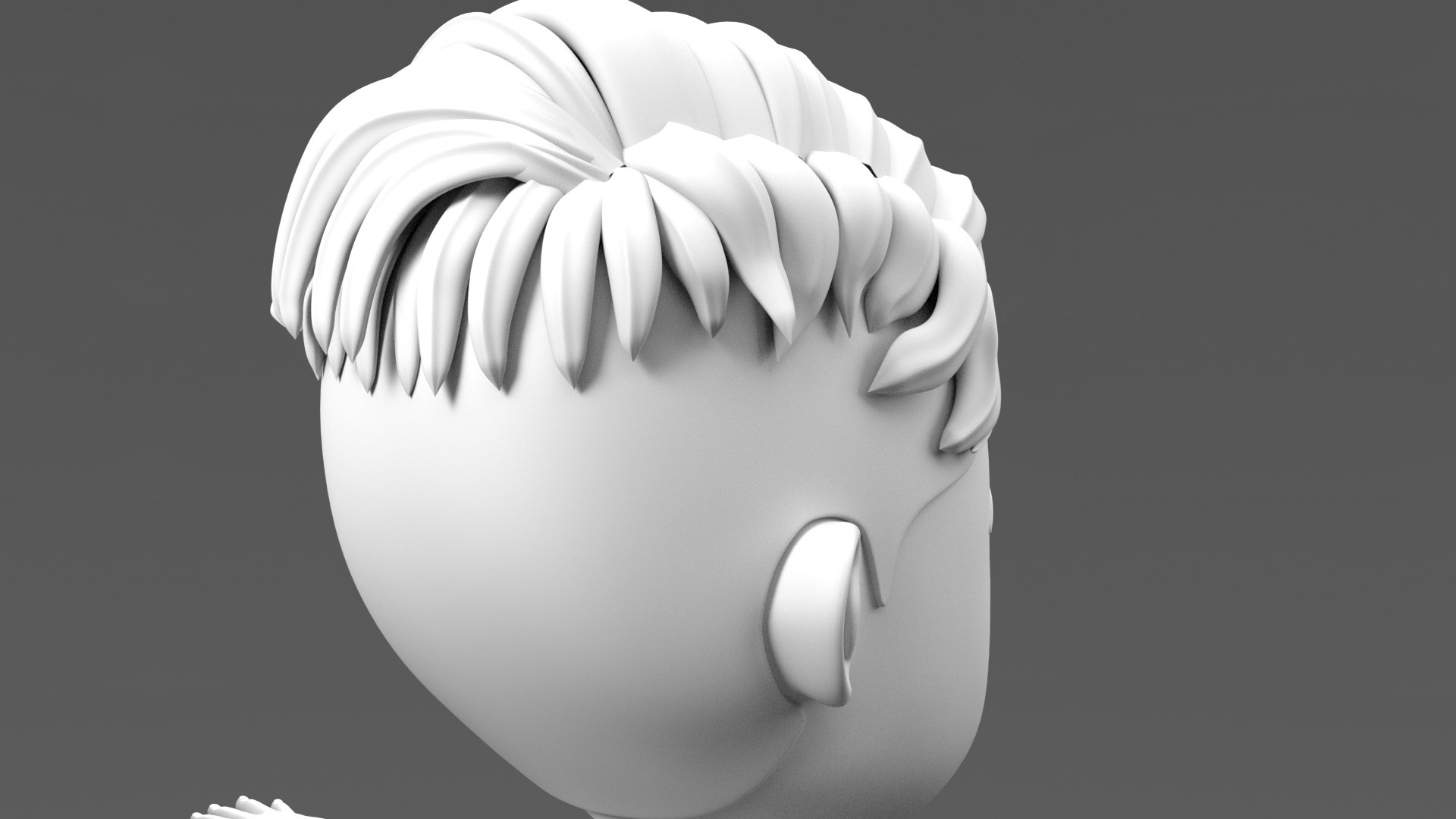 Stylized Cartoon Boy Character Base Mesh With Textures 3D Model ...