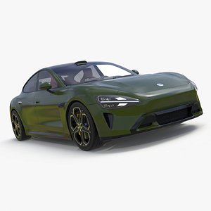 Xiaomi SU7 EV Sleek Car 2023 Verdant Green