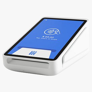 Square Terminal Credit Card Machine 3D