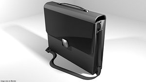 3D model briefcase case folder