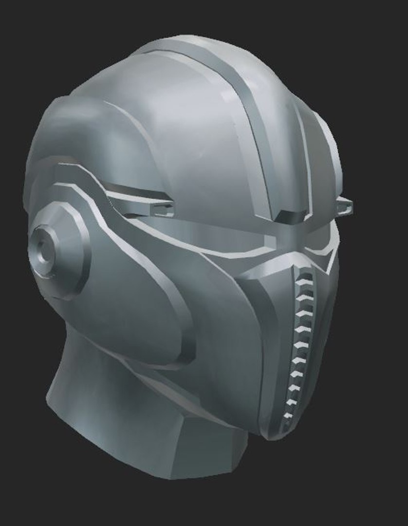 Futuristic Helmet 3d Model