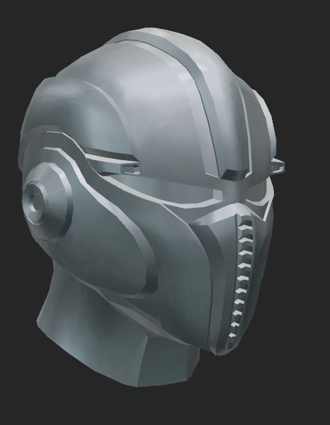 futuristic helmet 3d model