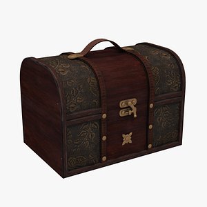 3d model antique box