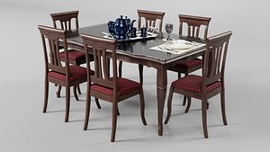 Dining set with Plates and etc model