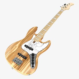 Electric 4-string bass guitar 01 v2 model