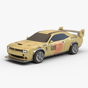 Dodge Challenger SRT - Lowpoly