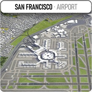 san francisco international airport 3D model