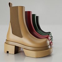 Boots Rick Owens on platform