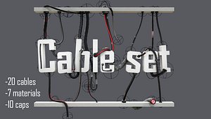 cable set 01 3D model