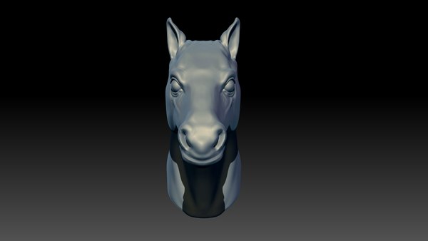 3D model horse head