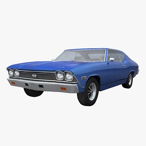 3d model of chevelle 1968 ss