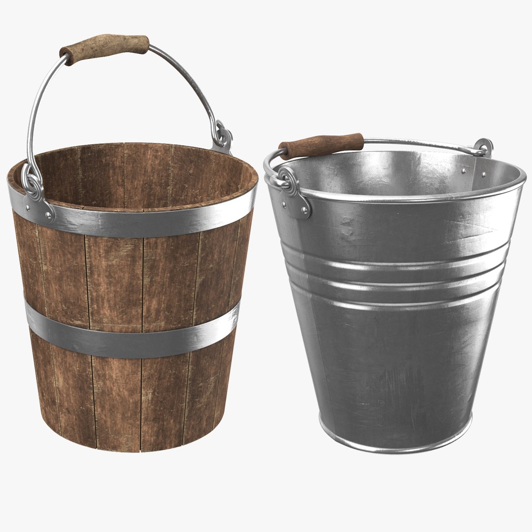 3D model real buckets contains metal - TurboSquid 1623113