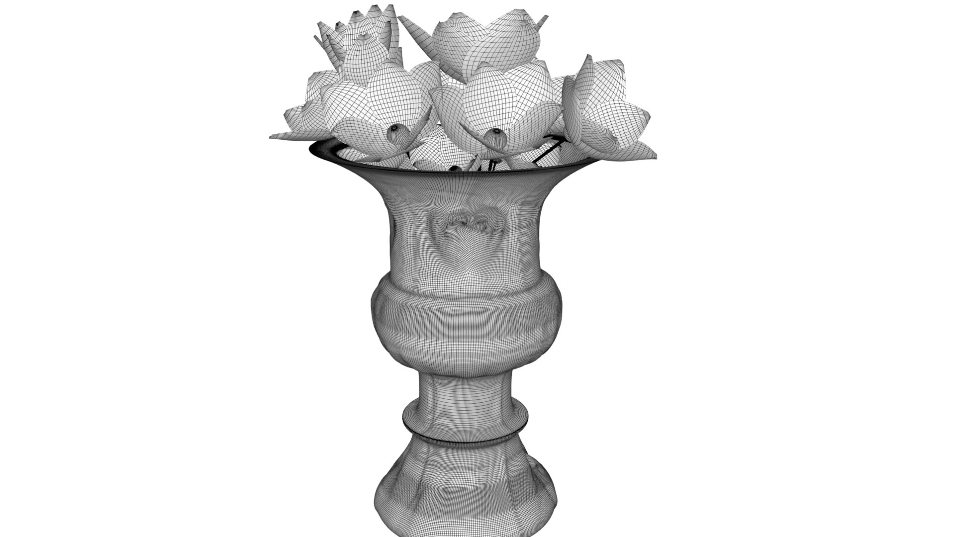 3D flower vase model https://p.turbosquid.com/ts-thumb/3I/eEgQsj/WpyfVx0p/flowerandvasesahdedwireframe/jpg/1581425817/1920x1080/fit_q87/674d4784e684d02de38035b800f0ed268a3cd4a8/flowerandvasesahdedwireframe.jpg