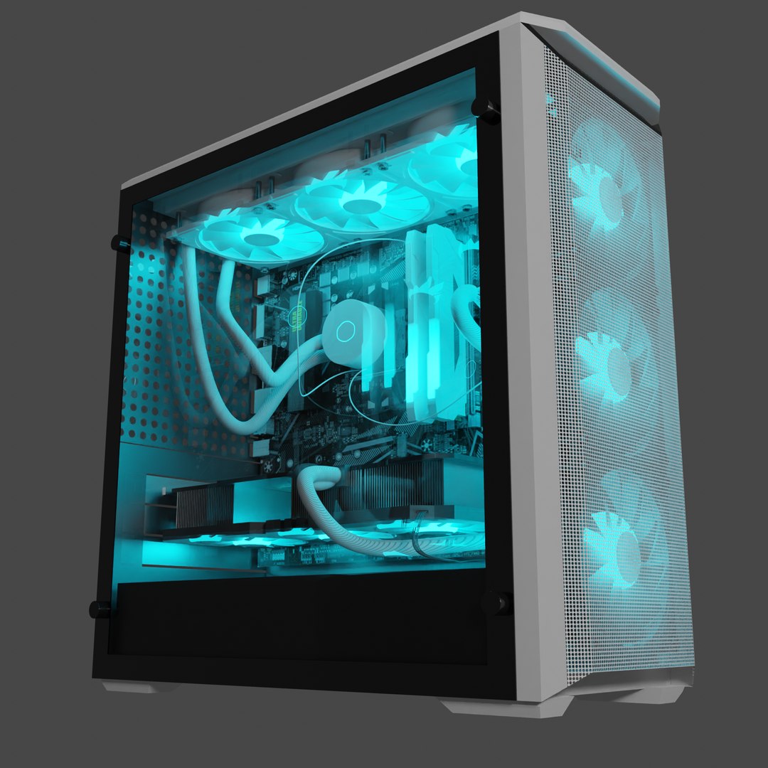 3D PC Case With Components - TurboSquid 1993712