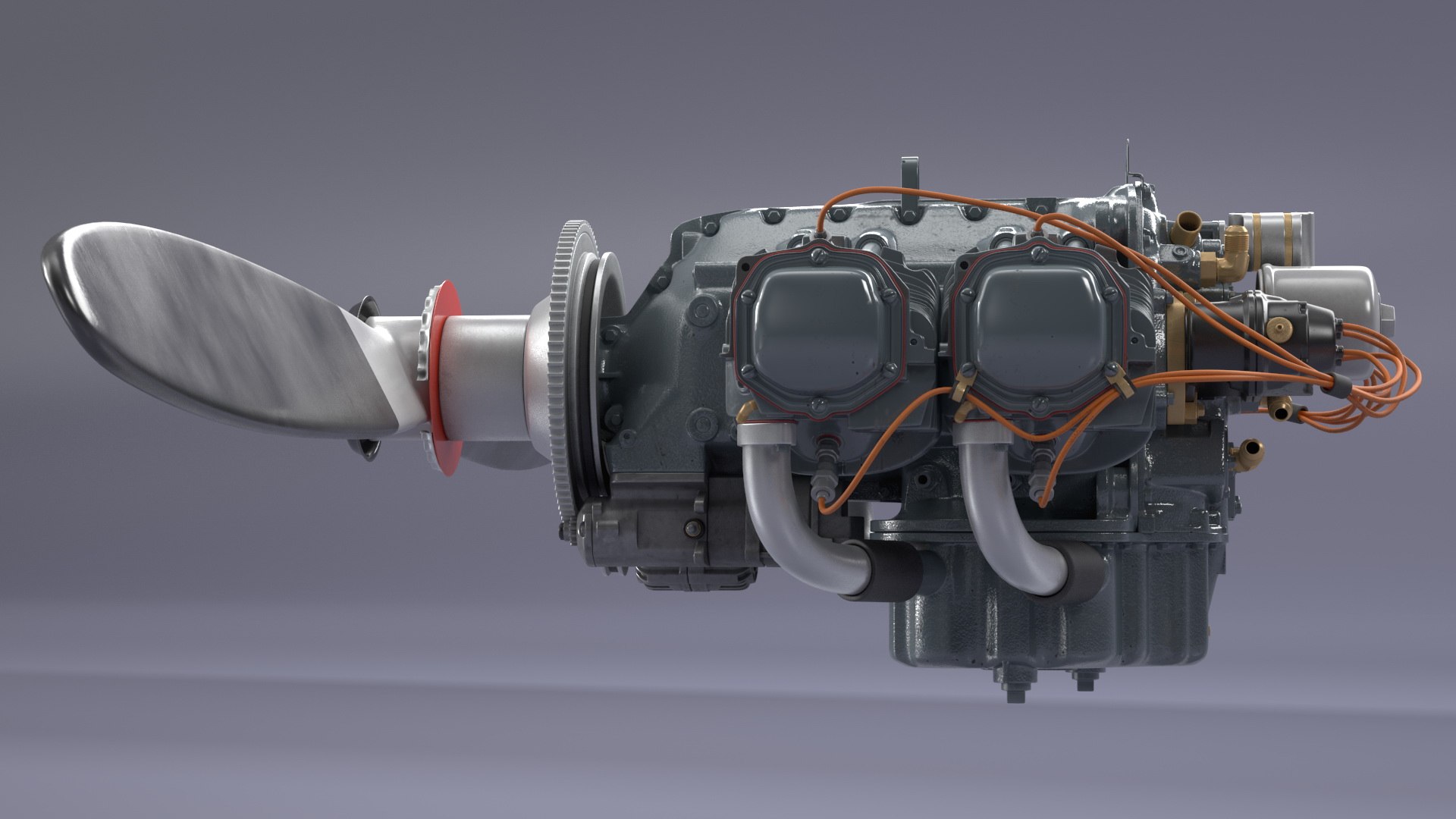 3D Piston Aero Engine model - TurboSquid 1987007