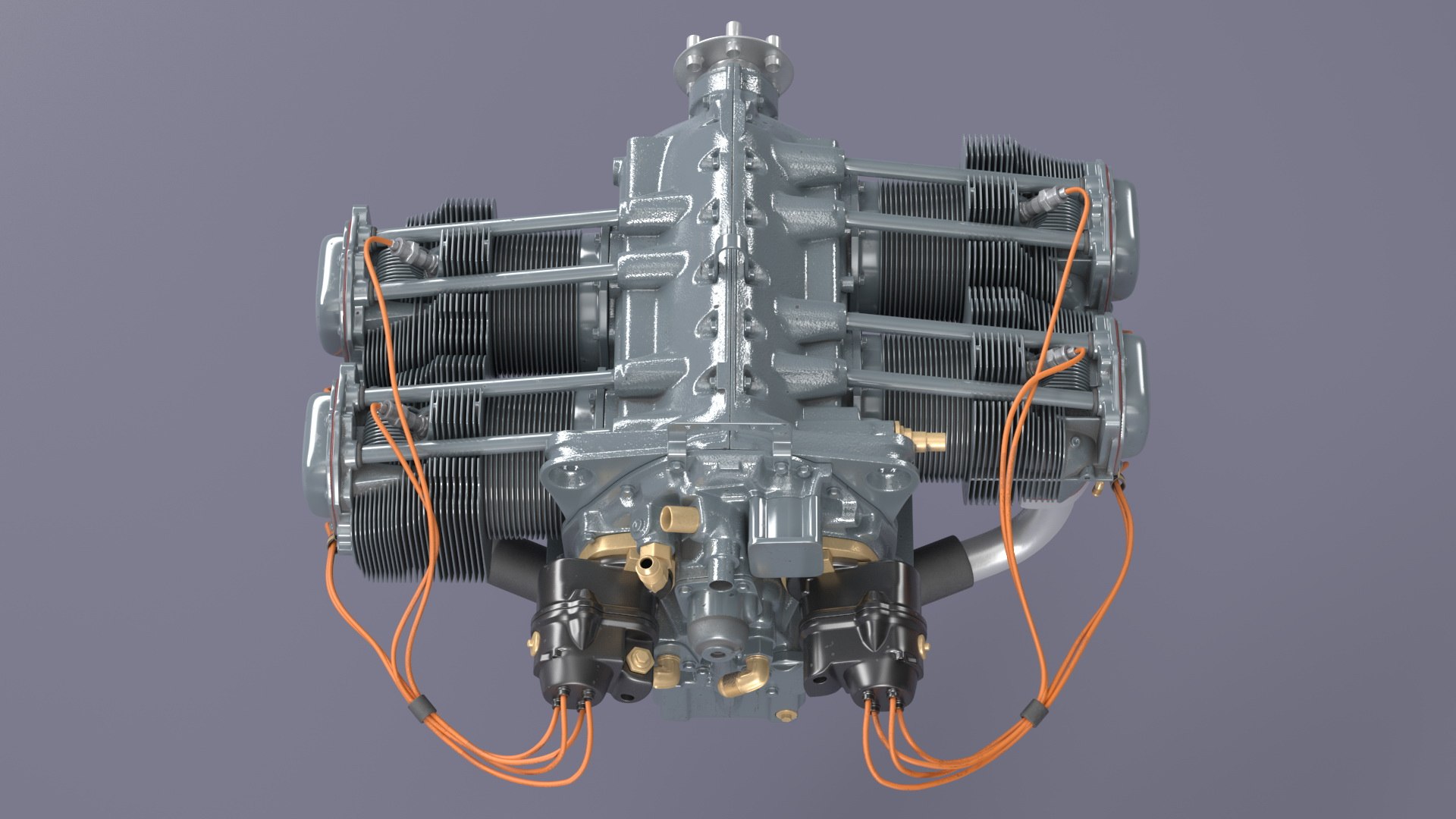 3D Piston Aero Engine model - TurboSquid 1987007