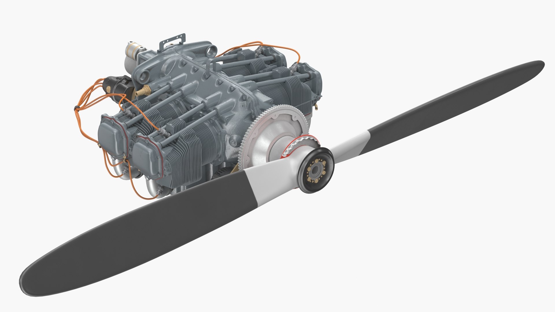 3D Piston Aero Engine model - TurboSquid 1987007