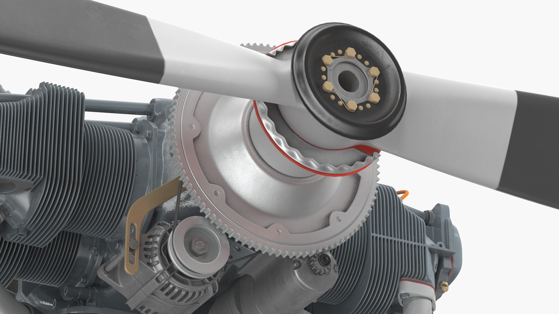 3D Piston Aero Engine model - TurboSquid 1987007