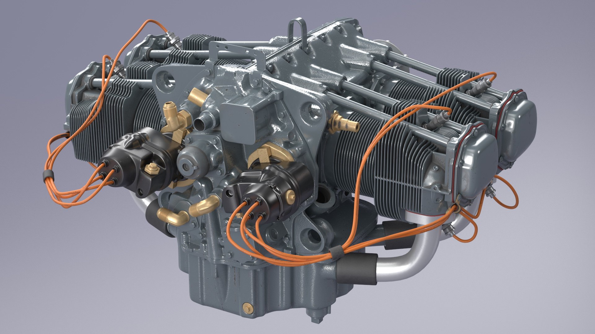 3D Piston Aero Engine model - TurboSquid 1987007