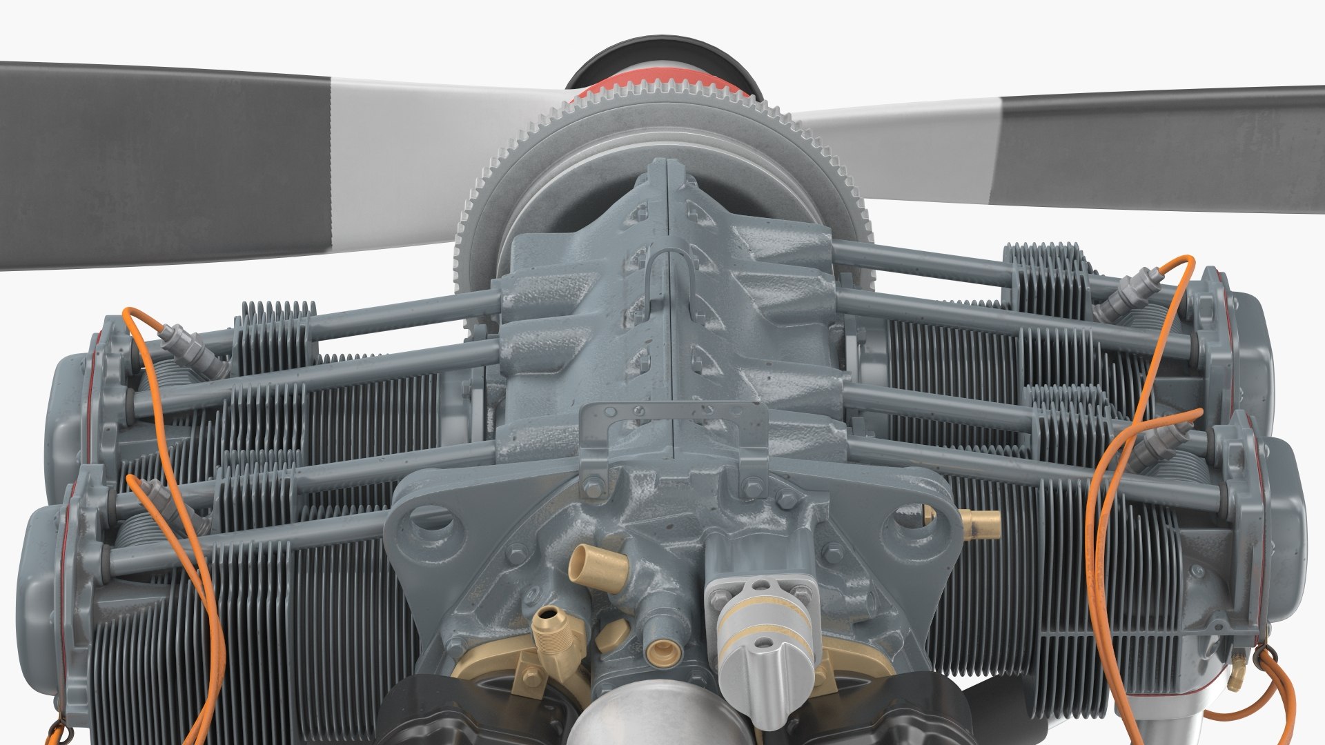 3D Piston Aero Engine Model - TurboSquid 1987007