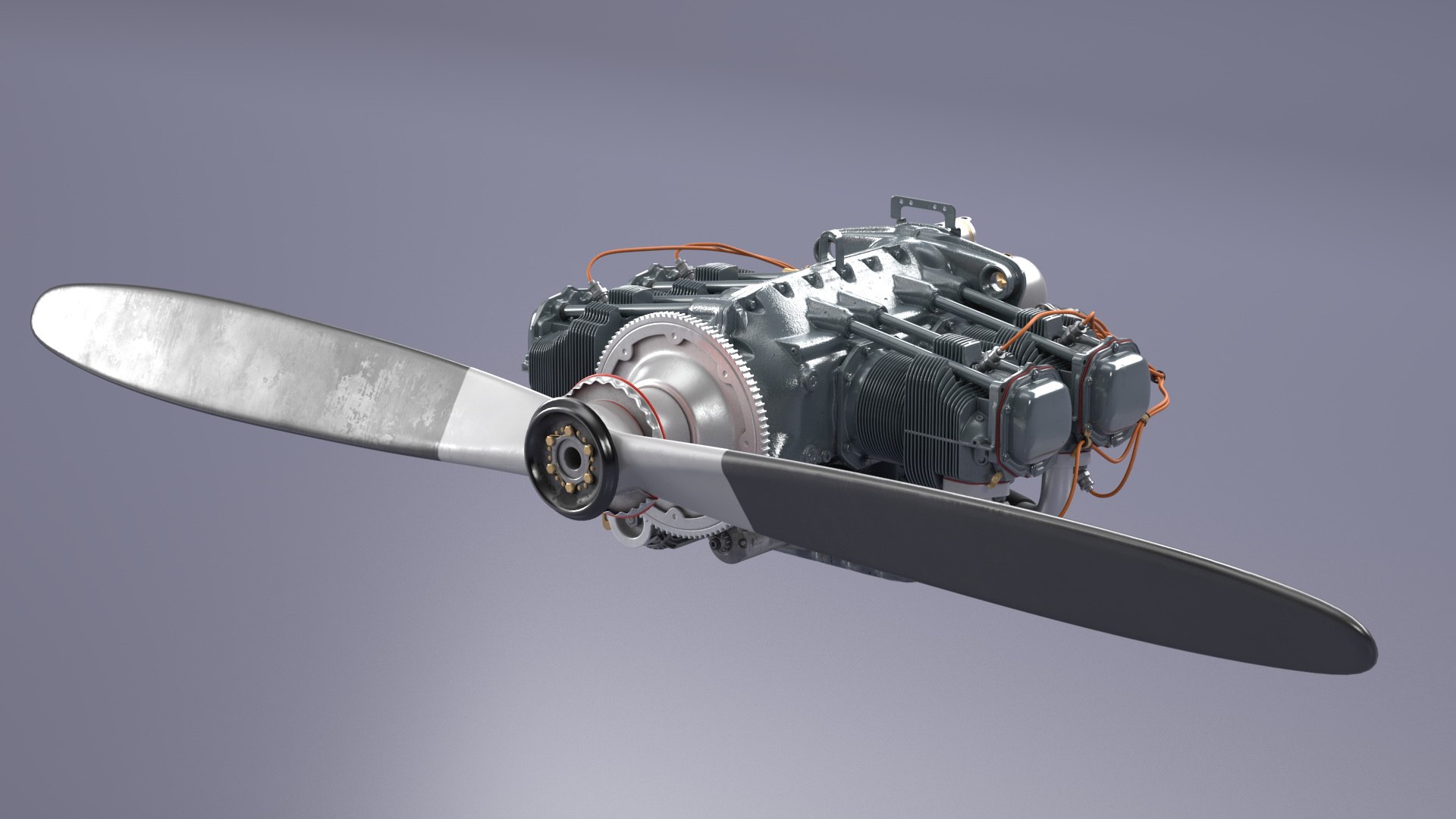 3D Piston Aero Engine model - TurboSquid 1987007