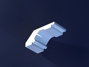 3d cornice mold print model