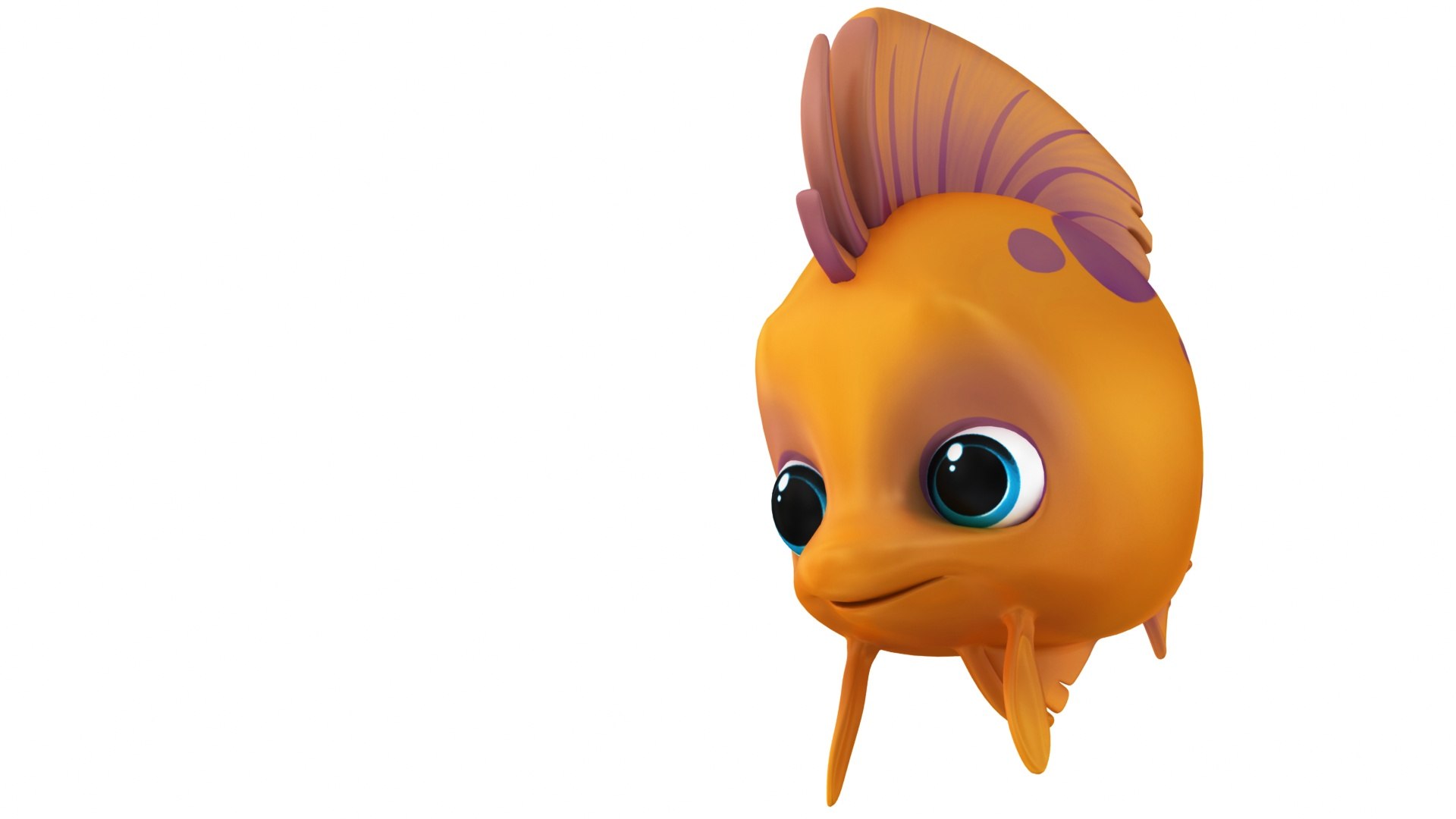 3D Model Cartoon Small Fish 06 - TurboSquid 2073014