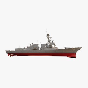3d model of uss forrest sherman