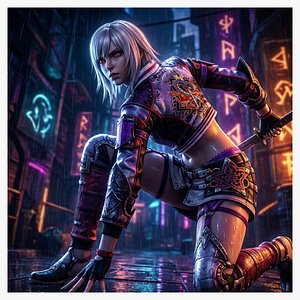 Kyra The Neon Ronin 3D model