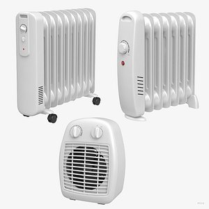 3D Heaters Collection model