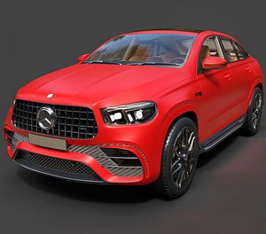 Mercedes AMG GLE 63 S Coupe Biturbo - Hyper-Detailed Cinematic 3D Asset 3D model