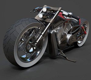 Night Rod Special V-Rod Motorcycle - Hyper-Detailed 3D Asset