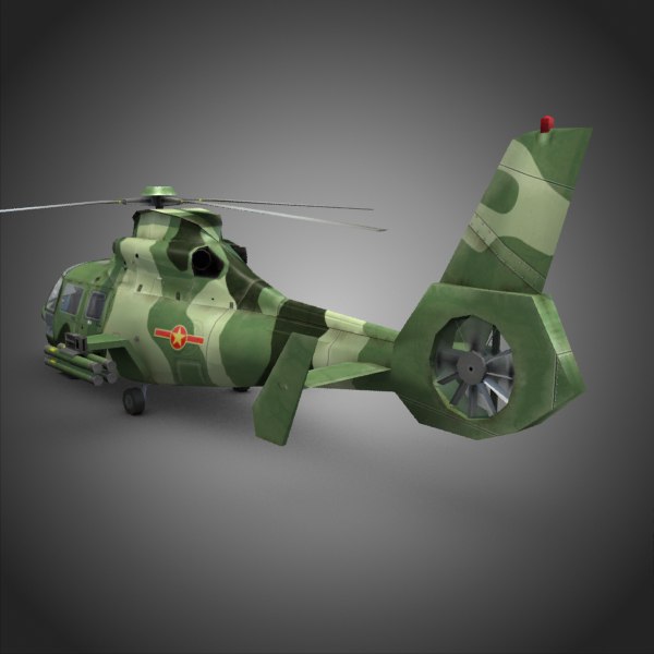 3d harbin z9 attack helicopter