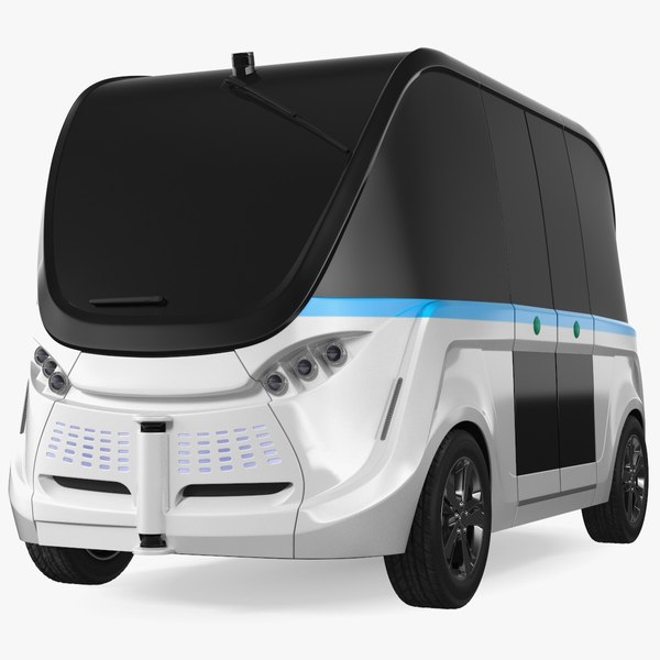 3D model Electric Driverless Bus Exterior Only